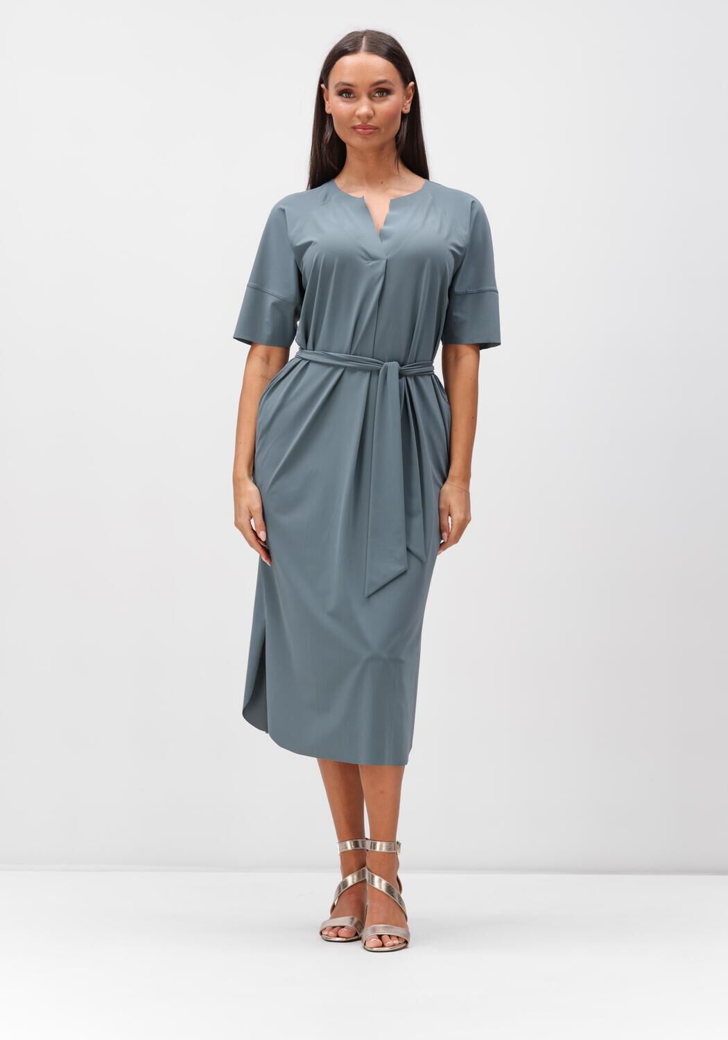 Japan Tky Midi Jurk Dames Gero, Maat: XL, Kleur: Petrol afbeelding 1