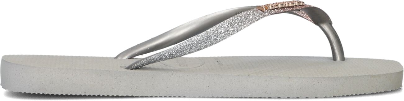 Havaianas Slippers
Dames Square Glitter, Maat: 35/36, Materiaal: Rubber, Kleur: Grijs