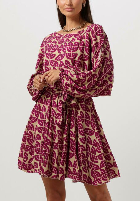Paarse AMAYA AMSTERDAM Mini jurk CATE DRESS - large