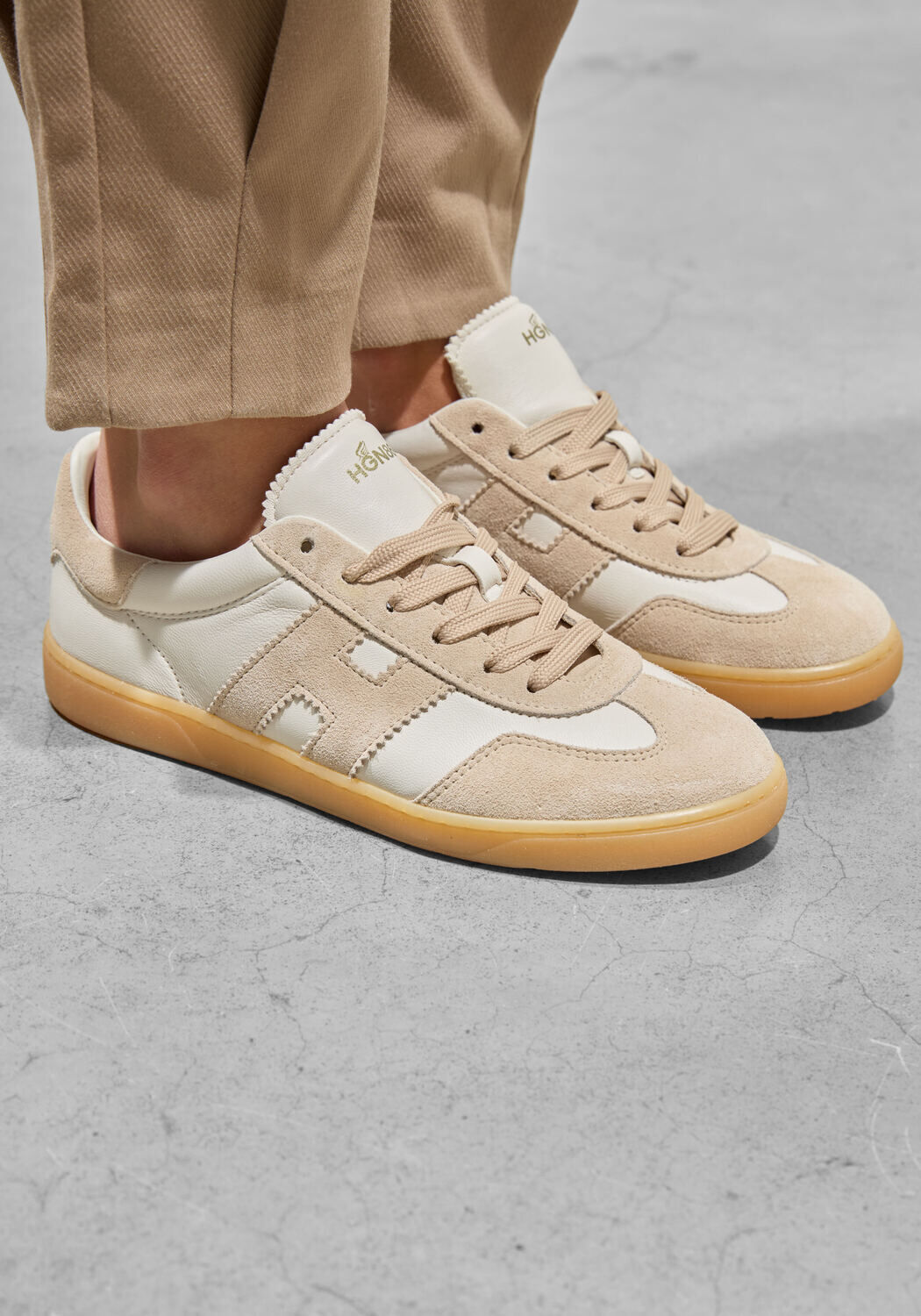 Gebroken wit HOGAN Lage sneakers COOL ALLACCIATO - medium