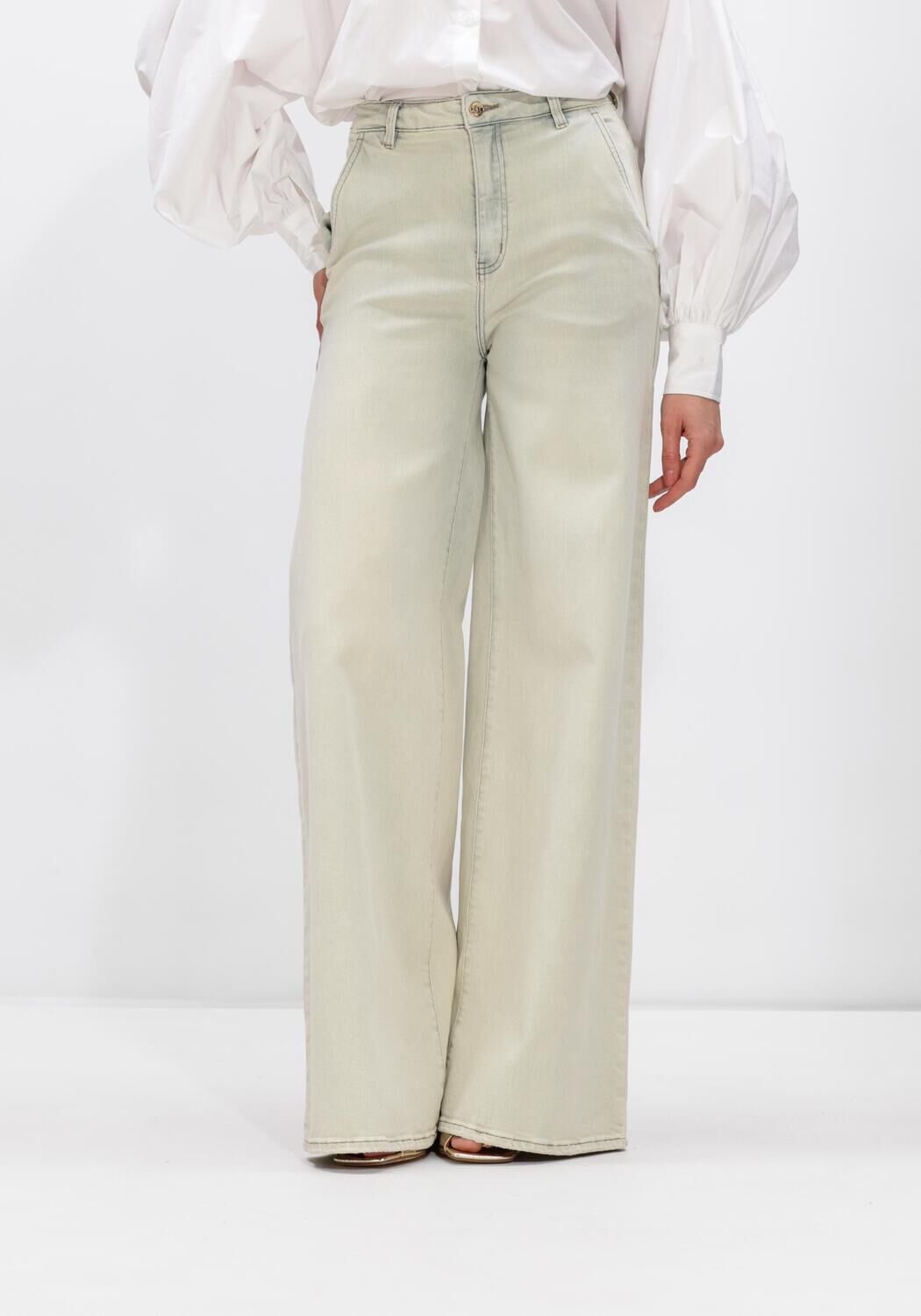 Janice Wide Jeans Dames Dexter, Maat: 28, Kleur: Blauw afbeelding 1