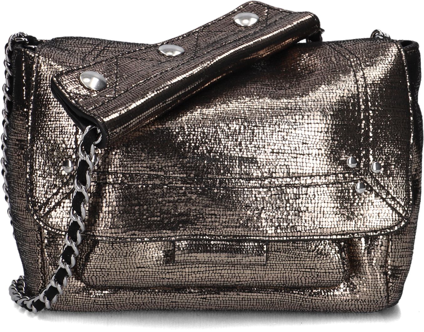 Jérôme Dreyfuss Jérôme Dreyfuss Crossbodytas Dames Lulu S, Materiaal: Leatherlook, Kleur: Metallic