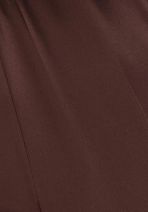 Bruine FORTE FORTE Flared broek ENVERS SATIN MATTE ELASTICATED REGULAR PANTS - large