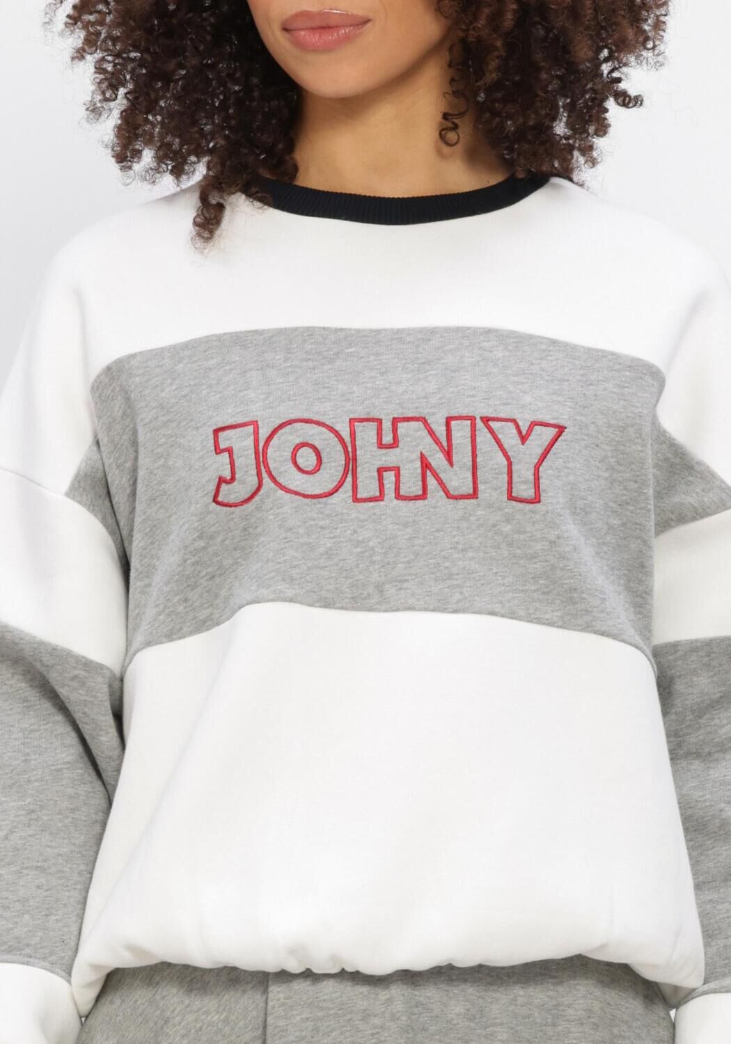 Lichtgrijze JOHNY Truien/vesten OSCAR SWEATER - large