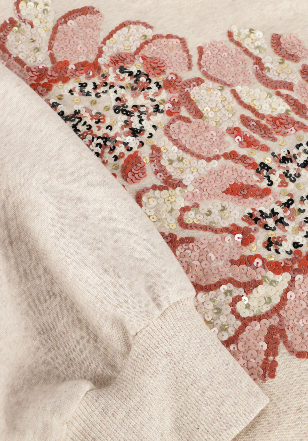 Beige SUMMUM Sweater LONGSLEEVE EMBELLISHED SWEATSHIRT - large