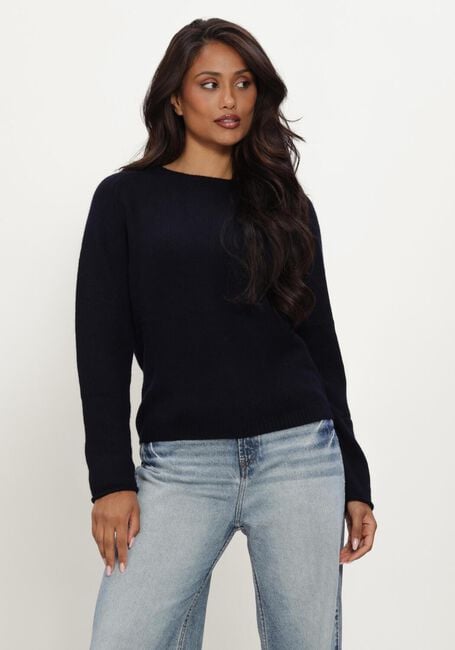 Donkerblauwe LUISA CERANO Trui PULLOVER AUS KASCHMIR-MIX - large