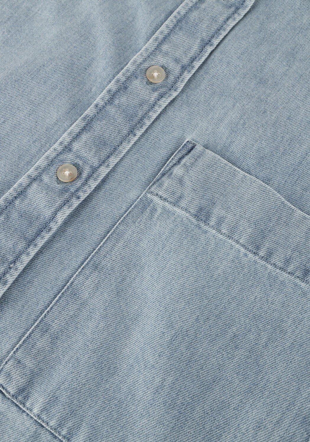 Lichtblauwe CLOSED Mini jurk SHIRTDRESS - large