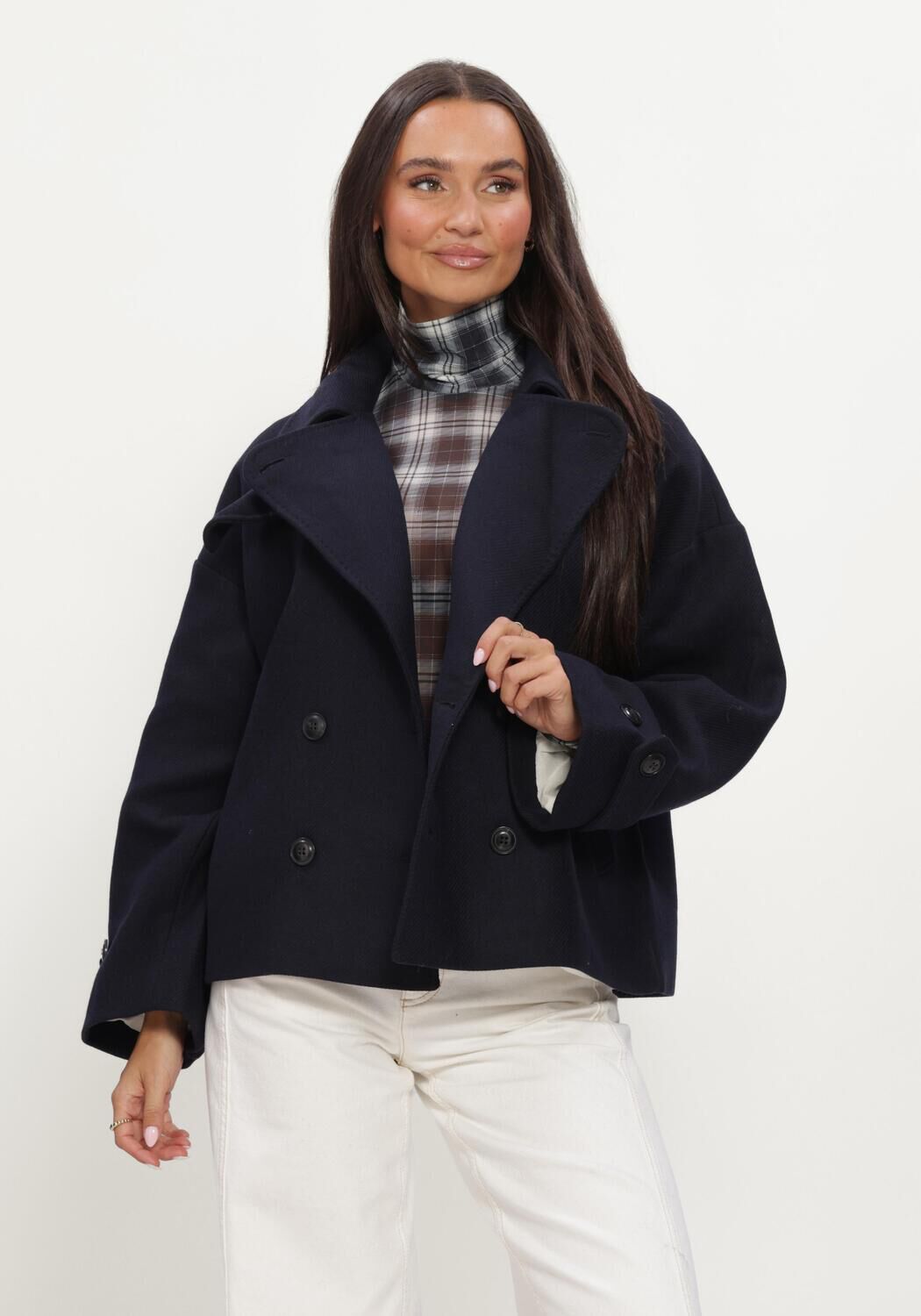 Ruby Tuesday Ruby Tuesday Jack Dames Matho Short Double Breasted Woolen Coat
