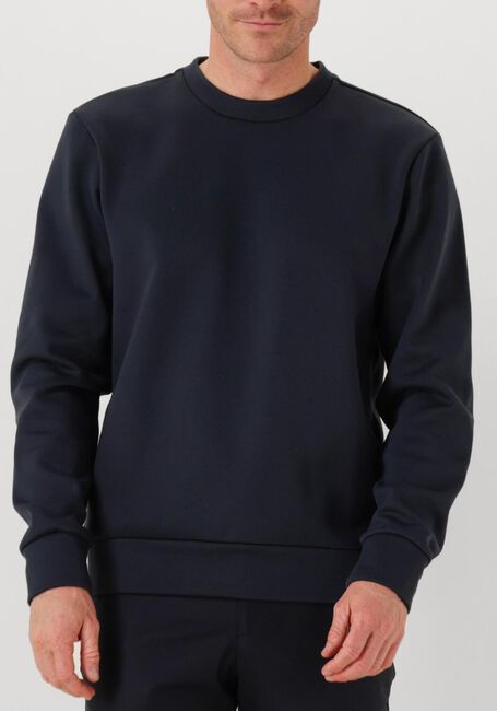 Donkerblauwe WAHTS Trui YATES TECH COTTON - large