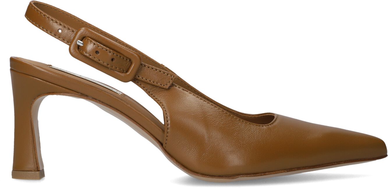 Lina Locchi Slingbacks Dames Au263, Maat: 37, Materiaal: Leer, Kleur: Camel afbeelding 1