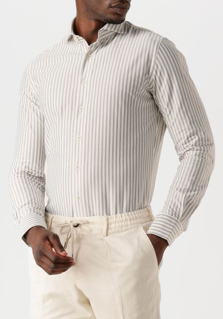 Taupe PROFUOMO Klassiek overhemd SHIRT X-CUTAWAY SC SF JAPANESE KNITTED - large