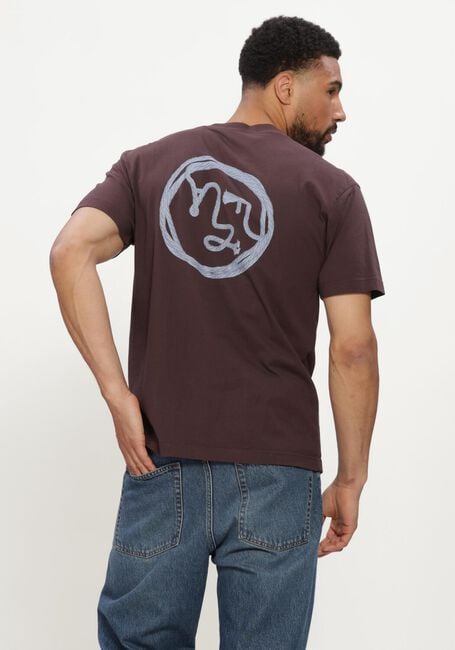 Bruine OLAF HUSSEIN T-shirt LASSO FACE TEE - large