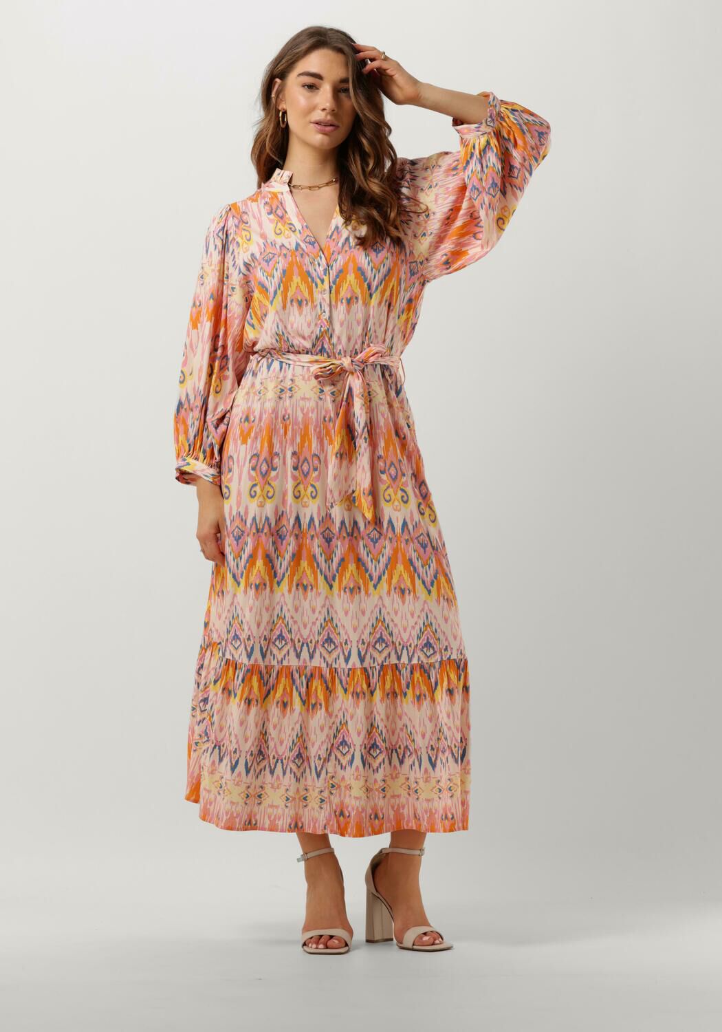 Dea Kudibal Maxi Jurk Dames Abelone, Maat: S, Kleur: Roze