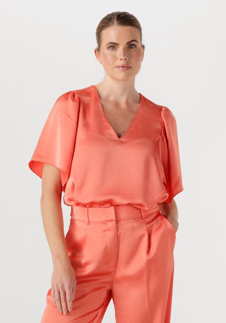 Koraal DANTE6 T-shirt ARVI  SATIN BUTTERFLY SLEEVE TOP - large