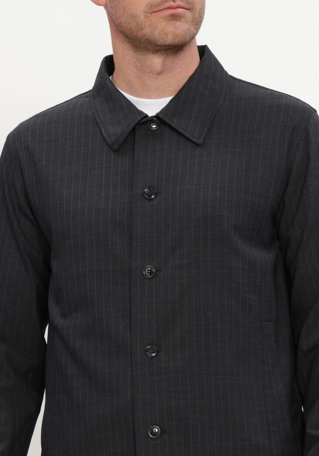 Donkergrijze NN.07 Overshirt ZANDER 10037 - large
