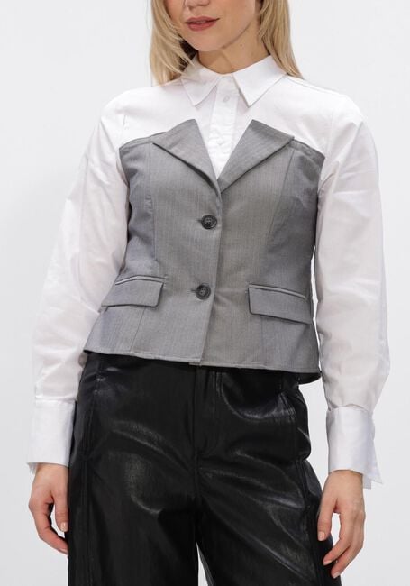 Witte CO'COUTURE Tops & T-shirts POLLY CORSAGE MIX SHIRT - large