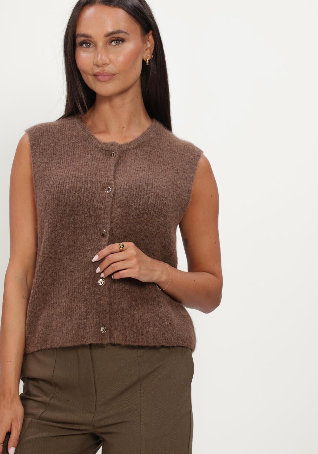 Bruine CO'COUTURE Spencer JAIDECC VEST KNIT - large