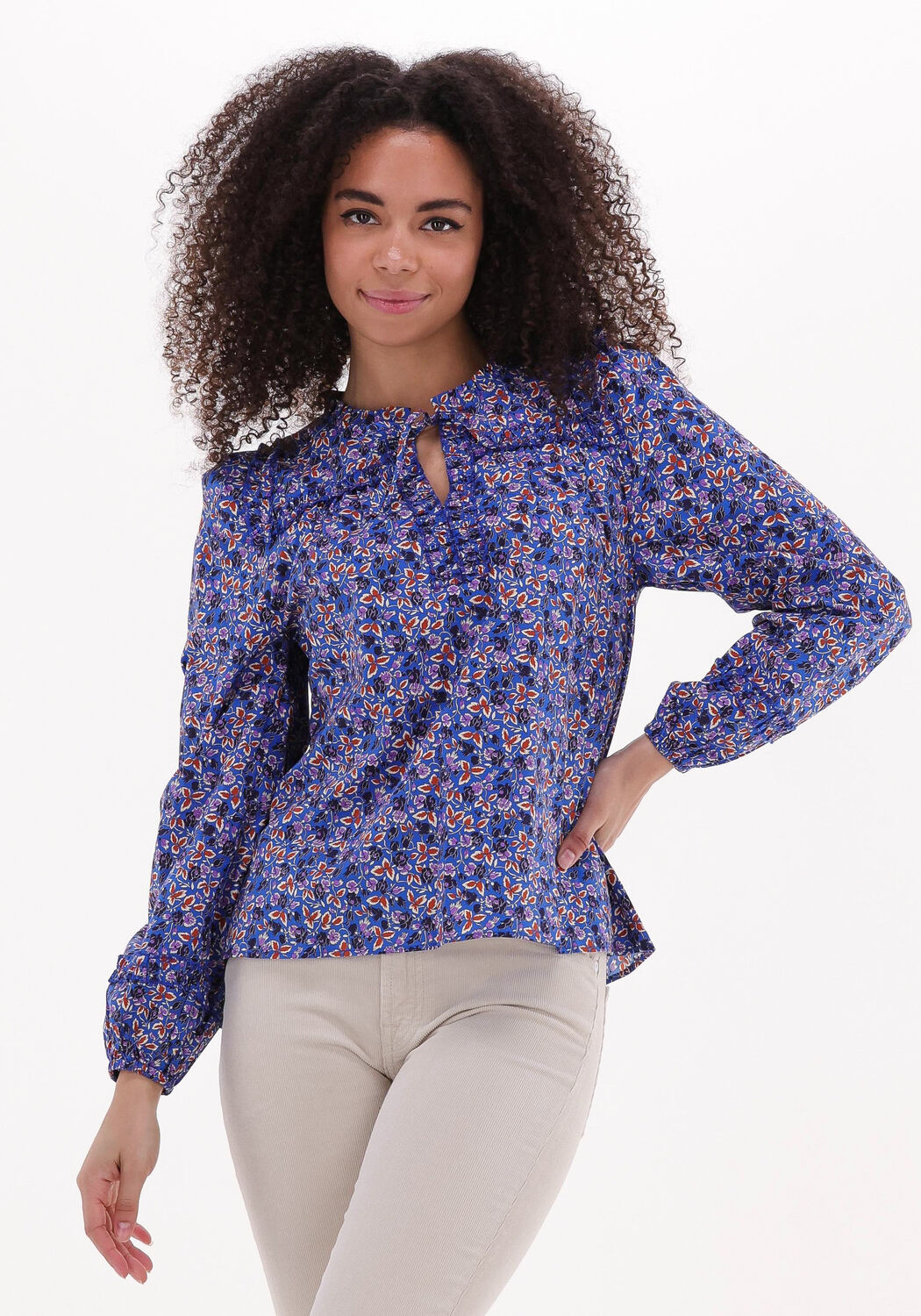 Moliin Blouse Dames Philippa, Maat: XS, Kleur: Blauw afbeelding