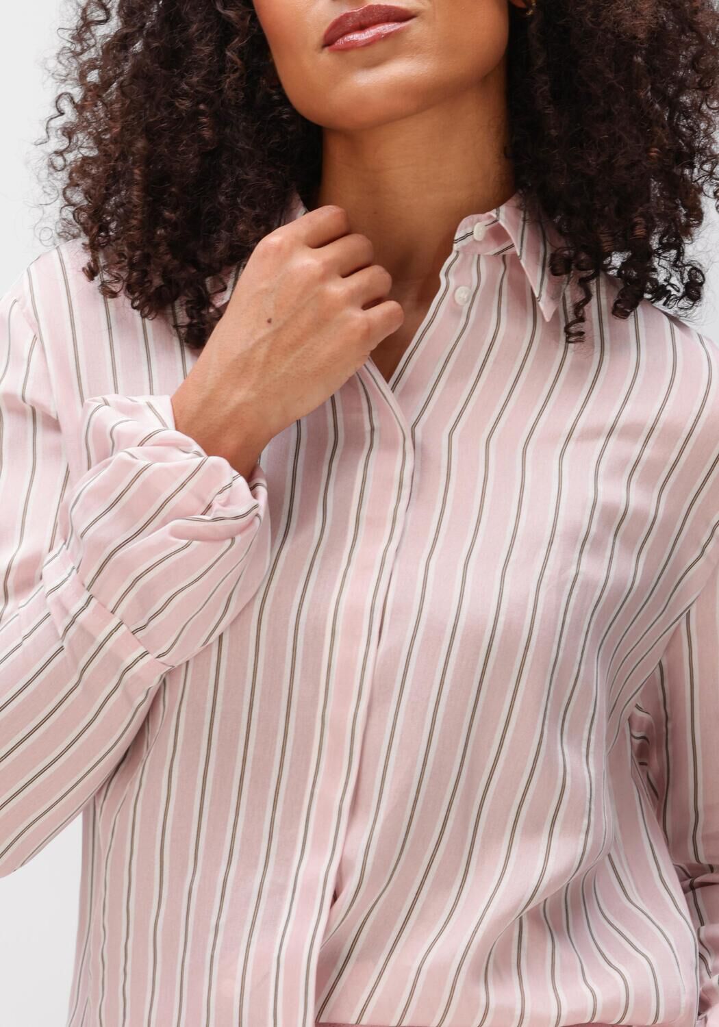 Roze DOROTHEE SCHUMACHER Blouses STRIPED EASE BLOUSE - large