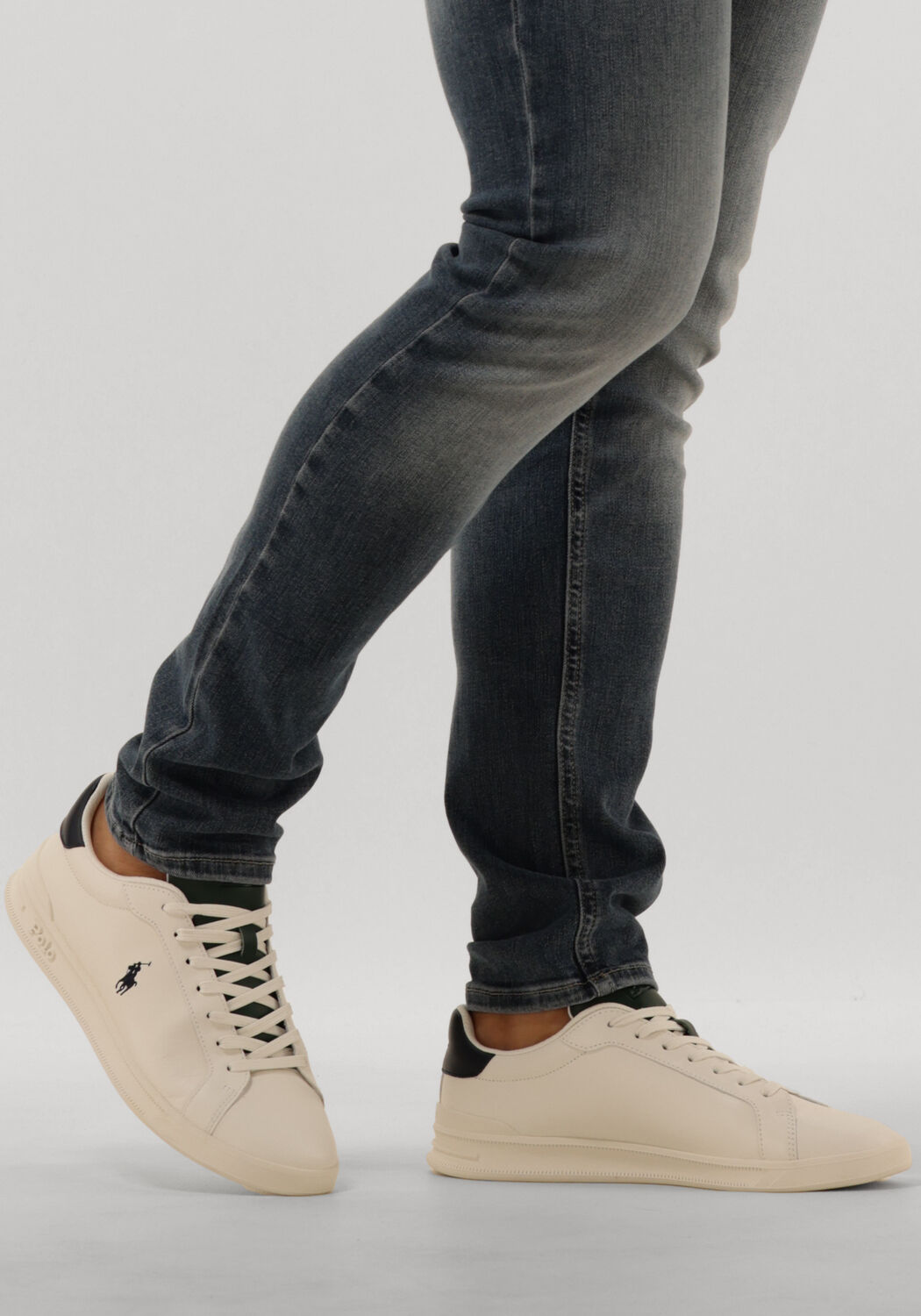 Witte POLO RALPH LAUREN Lage sneakers HERITAGE COURT II - large