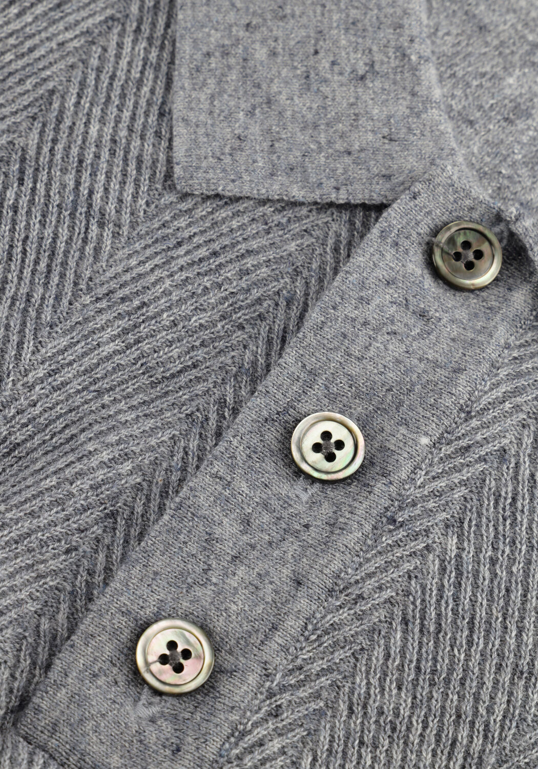 Blauwe PROFUOMO Polo POLO SS COTTON LINEN - large