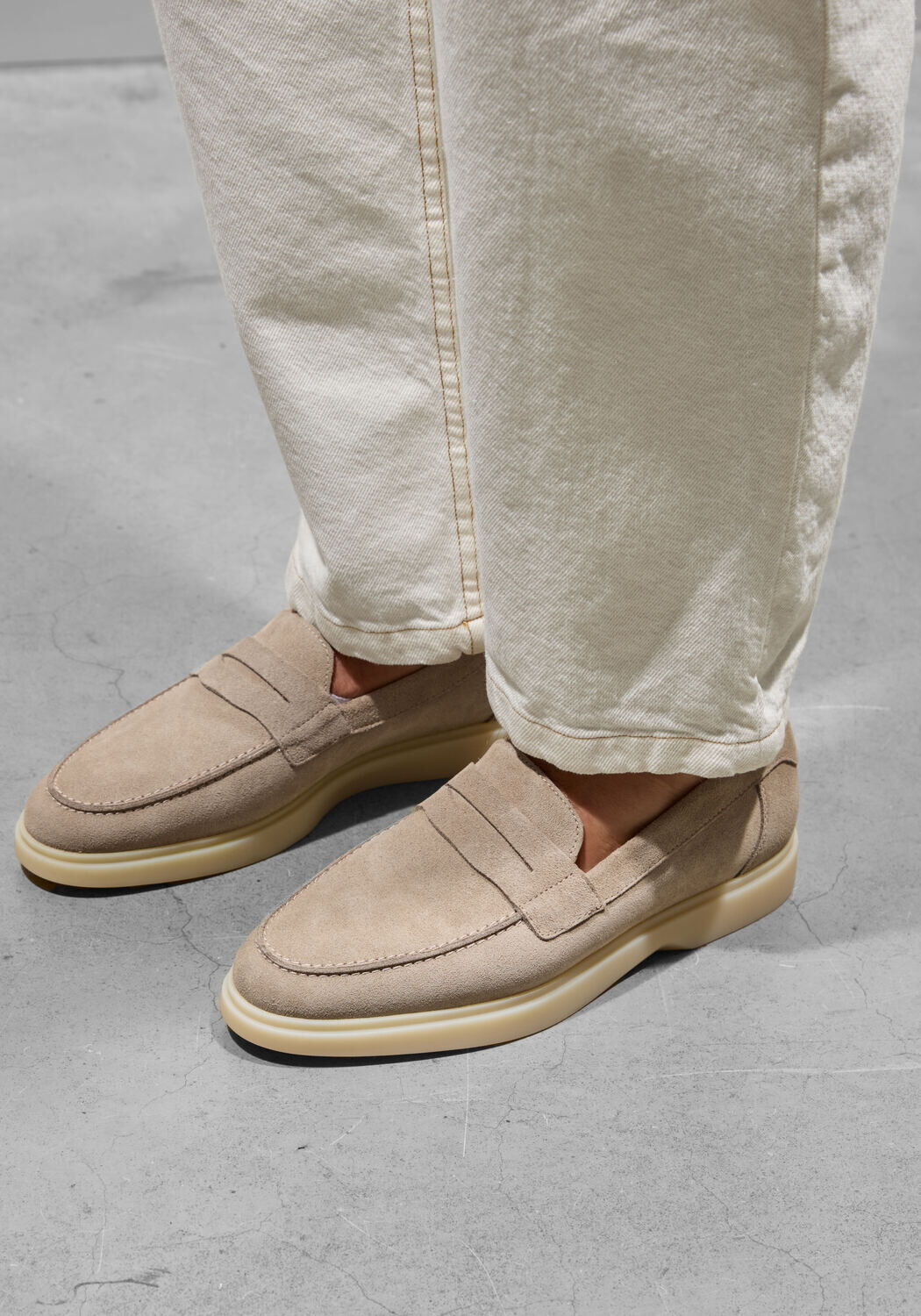 Beige Mason Garments Loafers AMALFI PENNY - medium