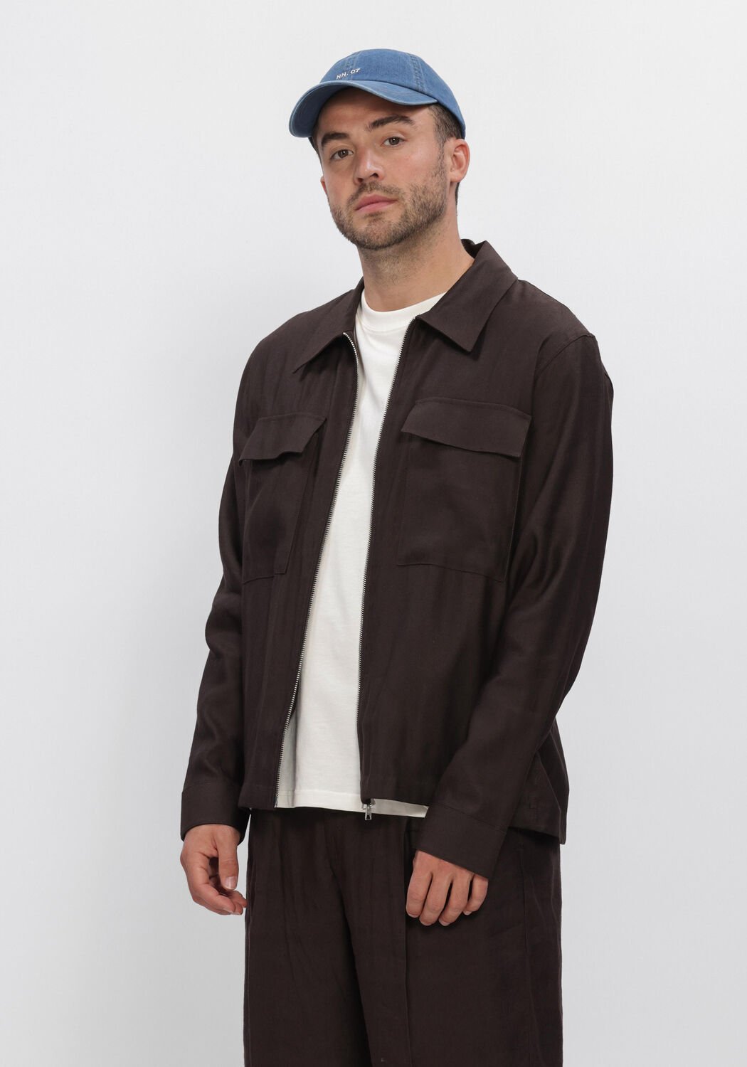 Taupe NN.07 Overshirts ALBAN 1808 - large