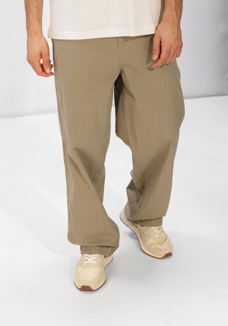 Beige OLAF HUSSEIN Chino BARREL LEG PANT - large