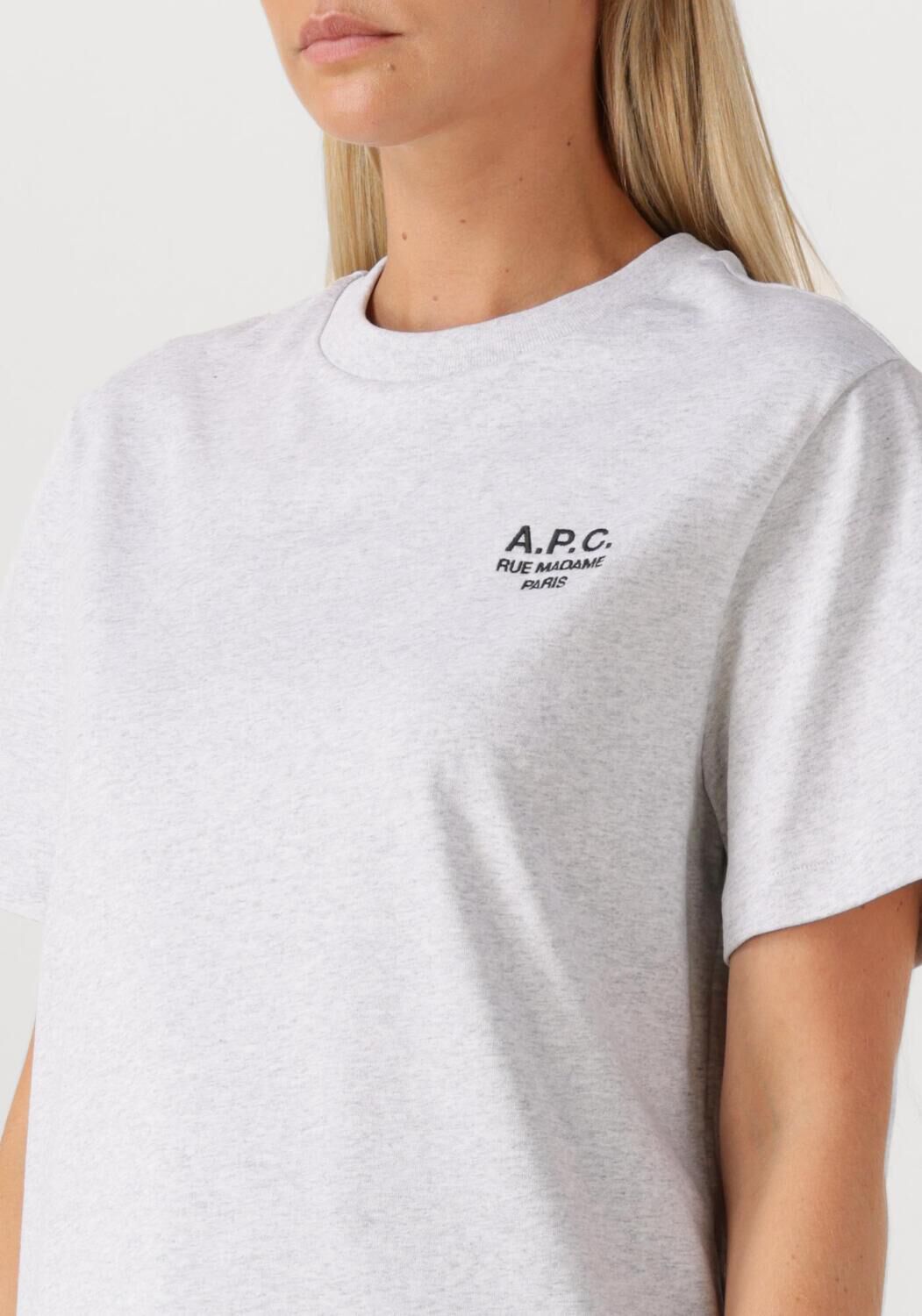 Grijze APC T-shirt T-SHIRT STANDARD RUE MADAME GOTS - large