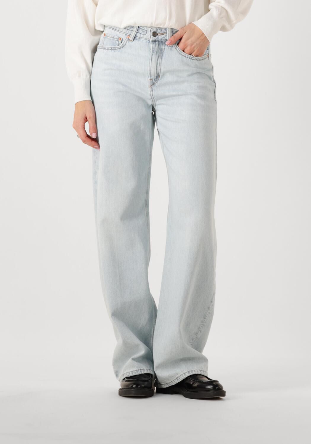 Drykorn Wide Jeans Dames Medley 2, Maat: 26/34, Kleur: Lichtblauw