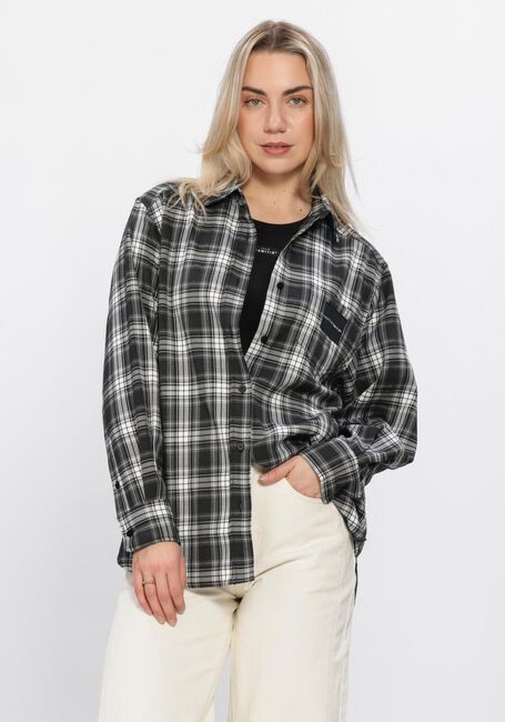 Grijze HAUTE L'AMITI&Eacute; Blouses HAUTE CHECK SHIRT - large