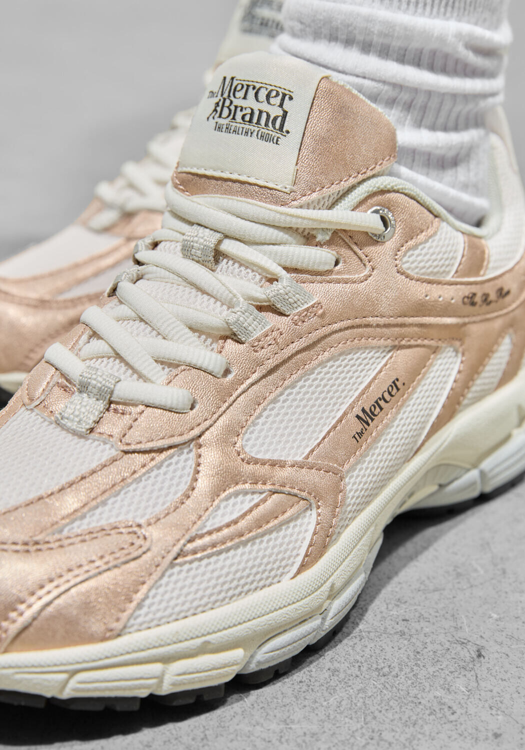 Roze MERCER AMSTERDAM Lage sneakers THE RE-RUN METALLIC - large