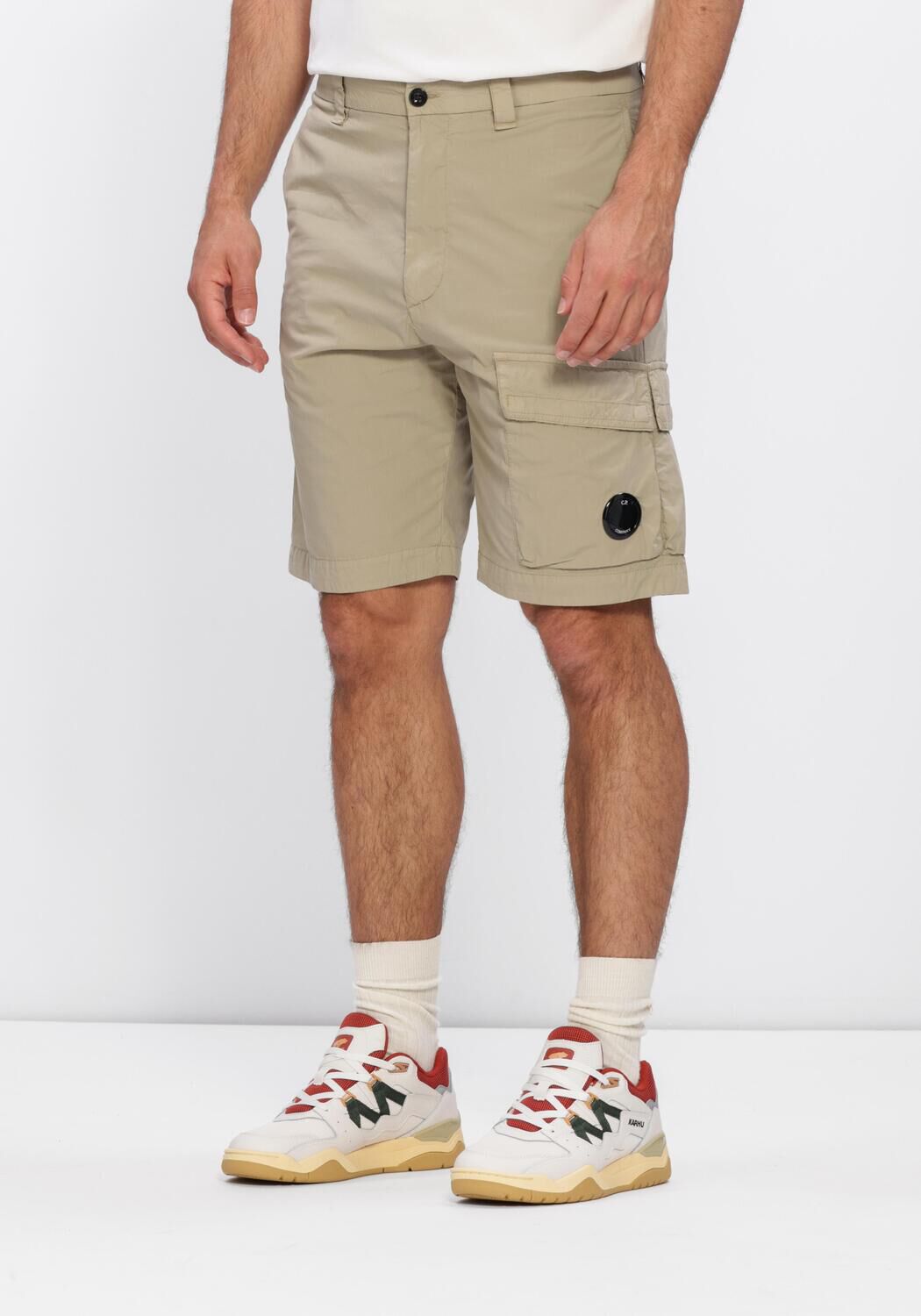 Groene CP COMPANY Korte broek BERMUDA CARGO IN 50 FILI STRETCH - large