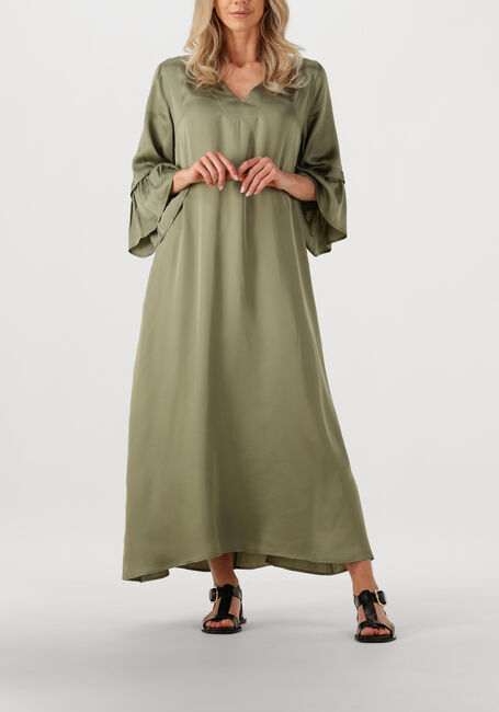 Olijf NEMA Maxi jurk N141 - large