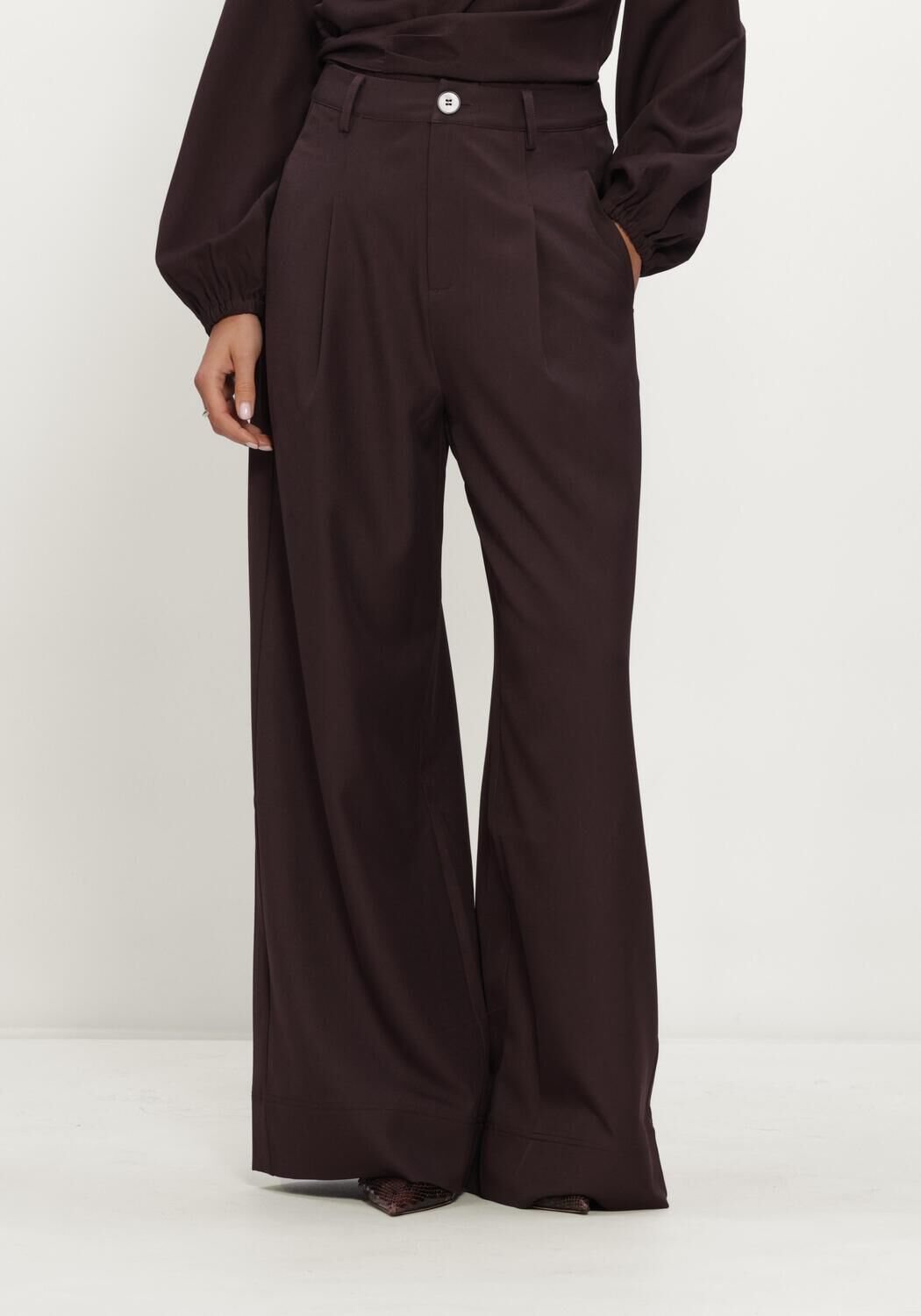 Beige CO'COUTURE Pantalon LUNACC PLEAT PANT - large