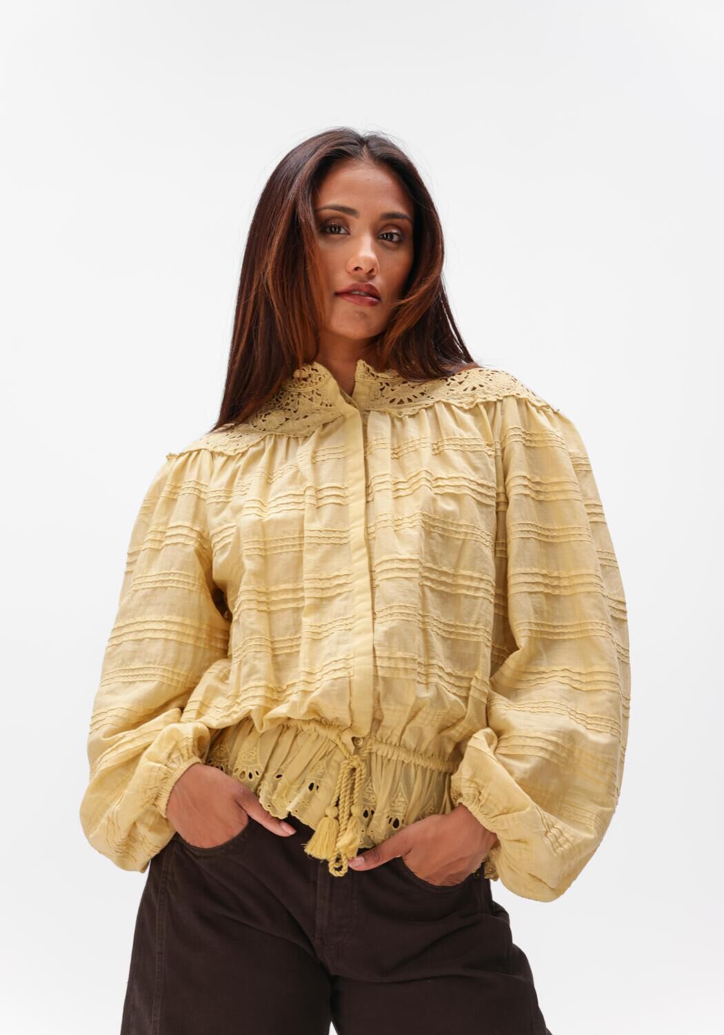 Butter yellow ISABEL MARANT Blouses POLLY-GB - large