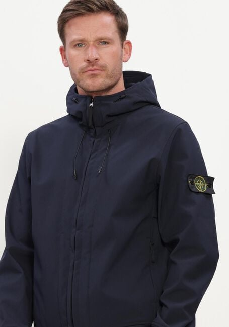 Donkerblauwe STONE ISLAND Jack BIKER JACKET S0B22 - large