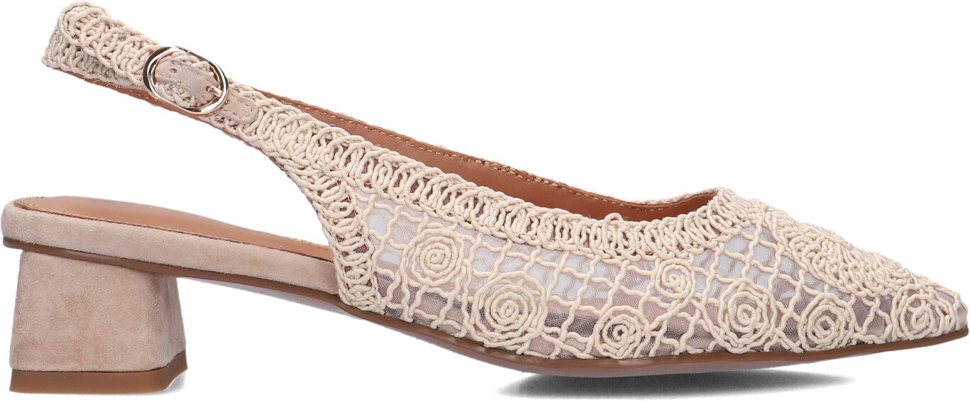 Stefano Lauran Slingbacks Dames D24059, Maat: 43, Materiaal: Textiel, Kleur: Beige afbeelding 1