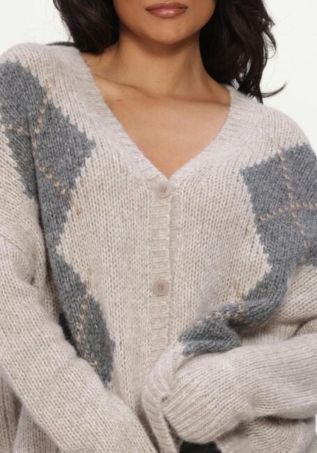 Multi LUISA CERANO Vest ALPAKA-MIX-CARDIGAN MIT MUSTER - large