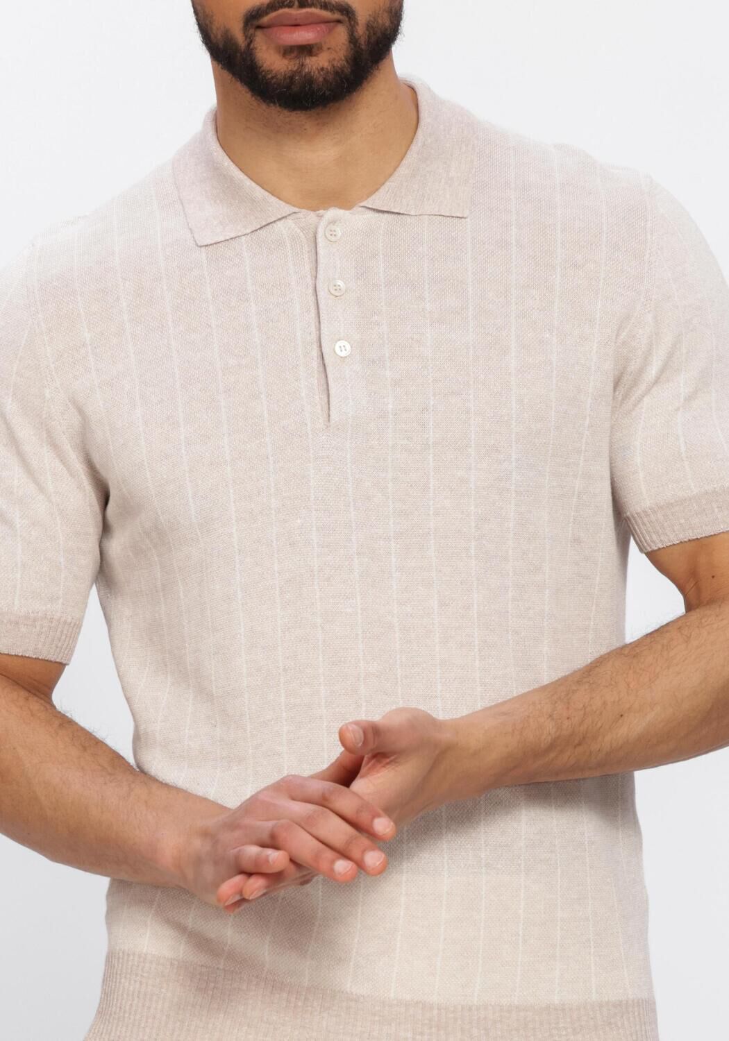 Beige GRAN SASSO Polo TENNIS S/SLV - large