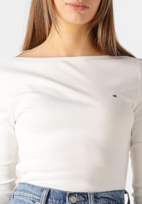 Witte TOMMY HILFIGER Tops & T-shirts NEW CODY SLIM BOAT-NK 3/4SLV - large