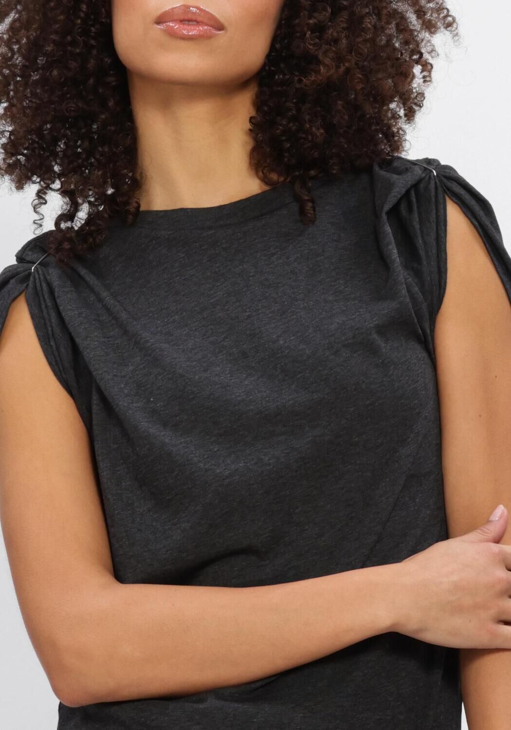 Donkergrijze ISABEL MARANT Tops & T-shirts ZELNA-GC - large