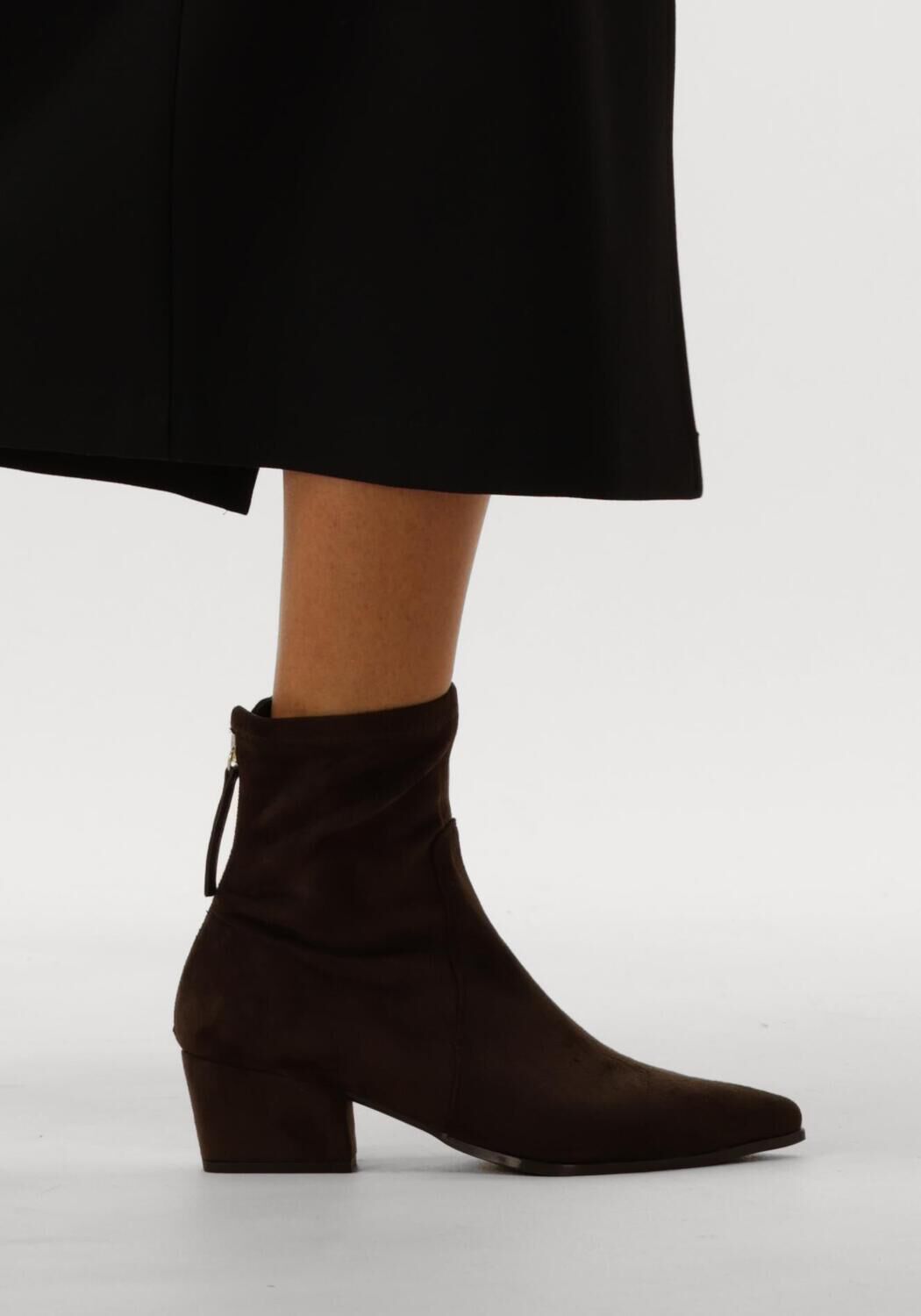 Bruine UNISA Enkellaarsjes JAKE - large