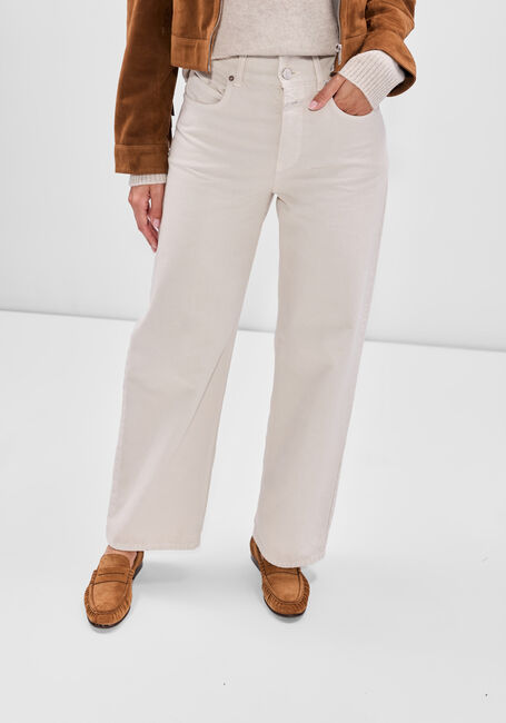 Ecru CLOSED Wide jeans NIKKA JEANS - large
