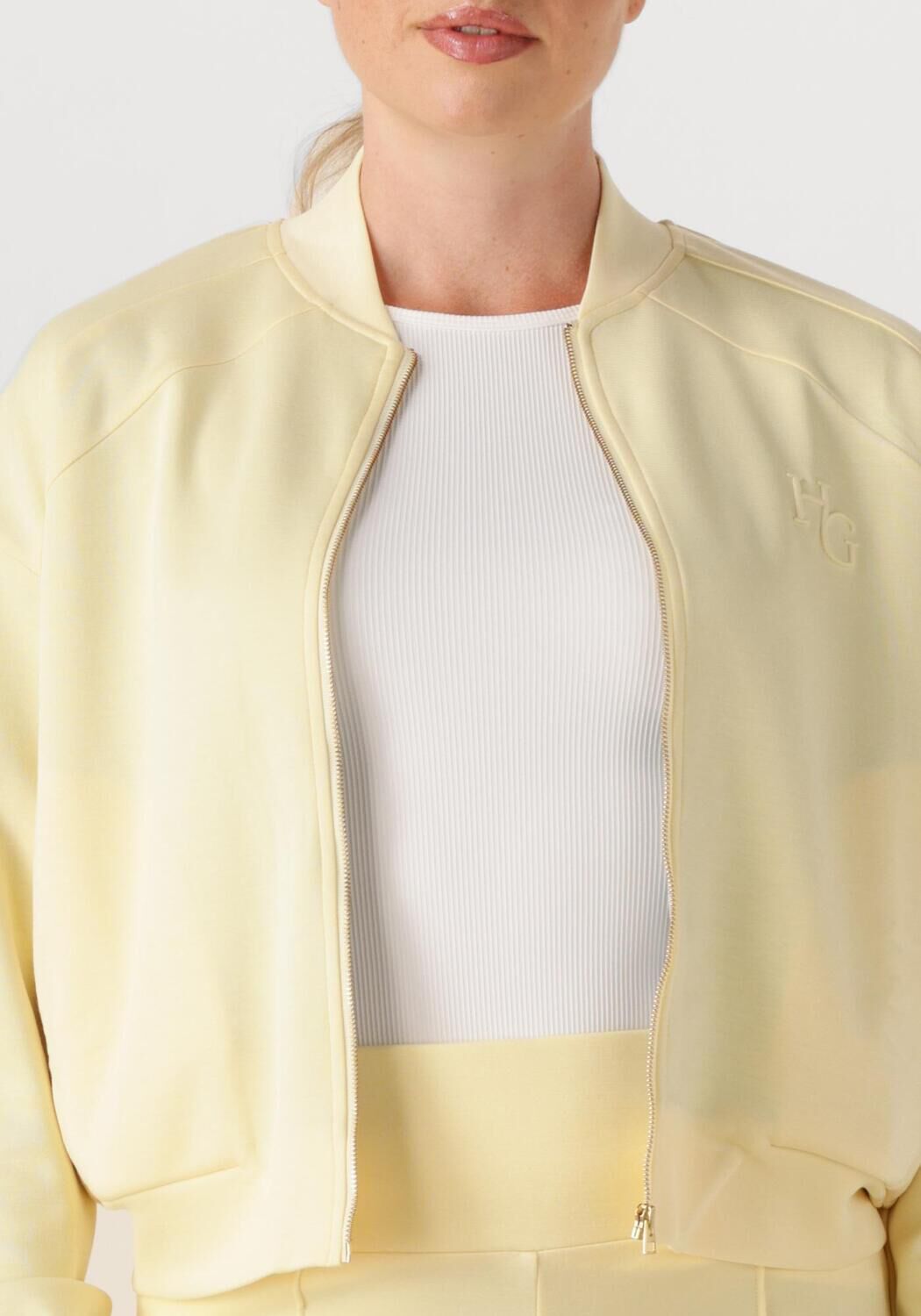 Butter yellow HOUSE OF GRAVITY Vest CLASSIC BOMBER JACKET - large