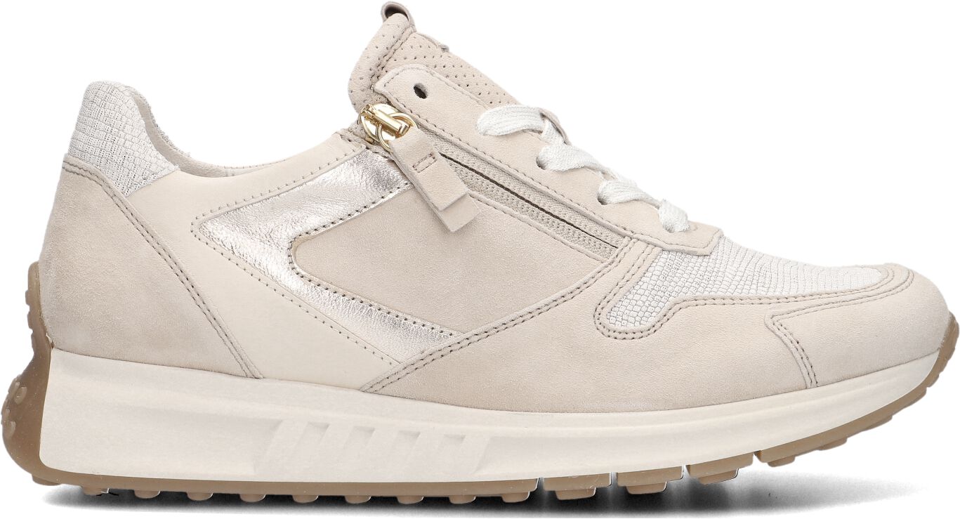 Gabor Lage Sneakers Dames 428.1, Maat: 38, Materiaal: Suède, Kleur: Beige