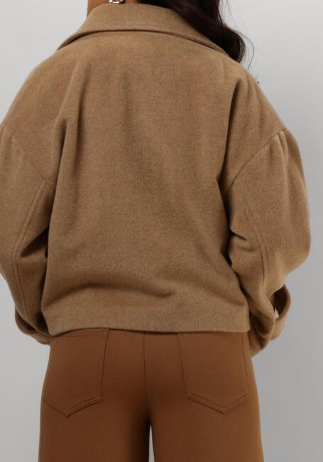 Bruine RUBY TUESDAY Jack MARA SHORT WOOLEN JACKET COLLAR - large