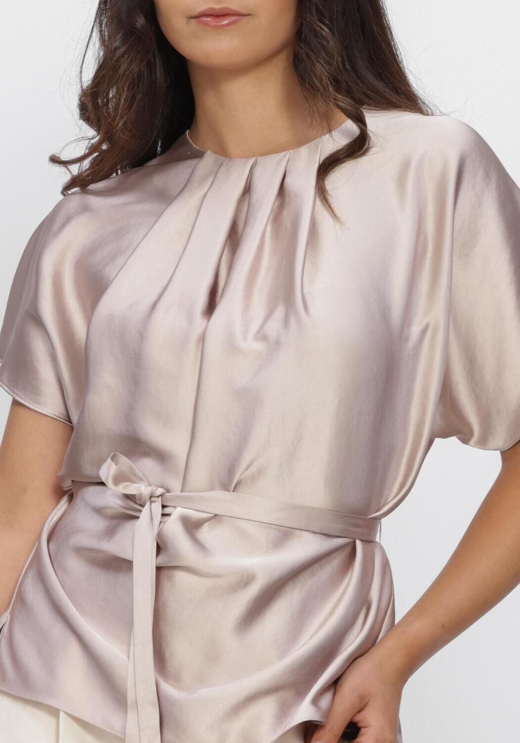 Beige NATAN Top TOP SHORT SLEEVED TOP - large