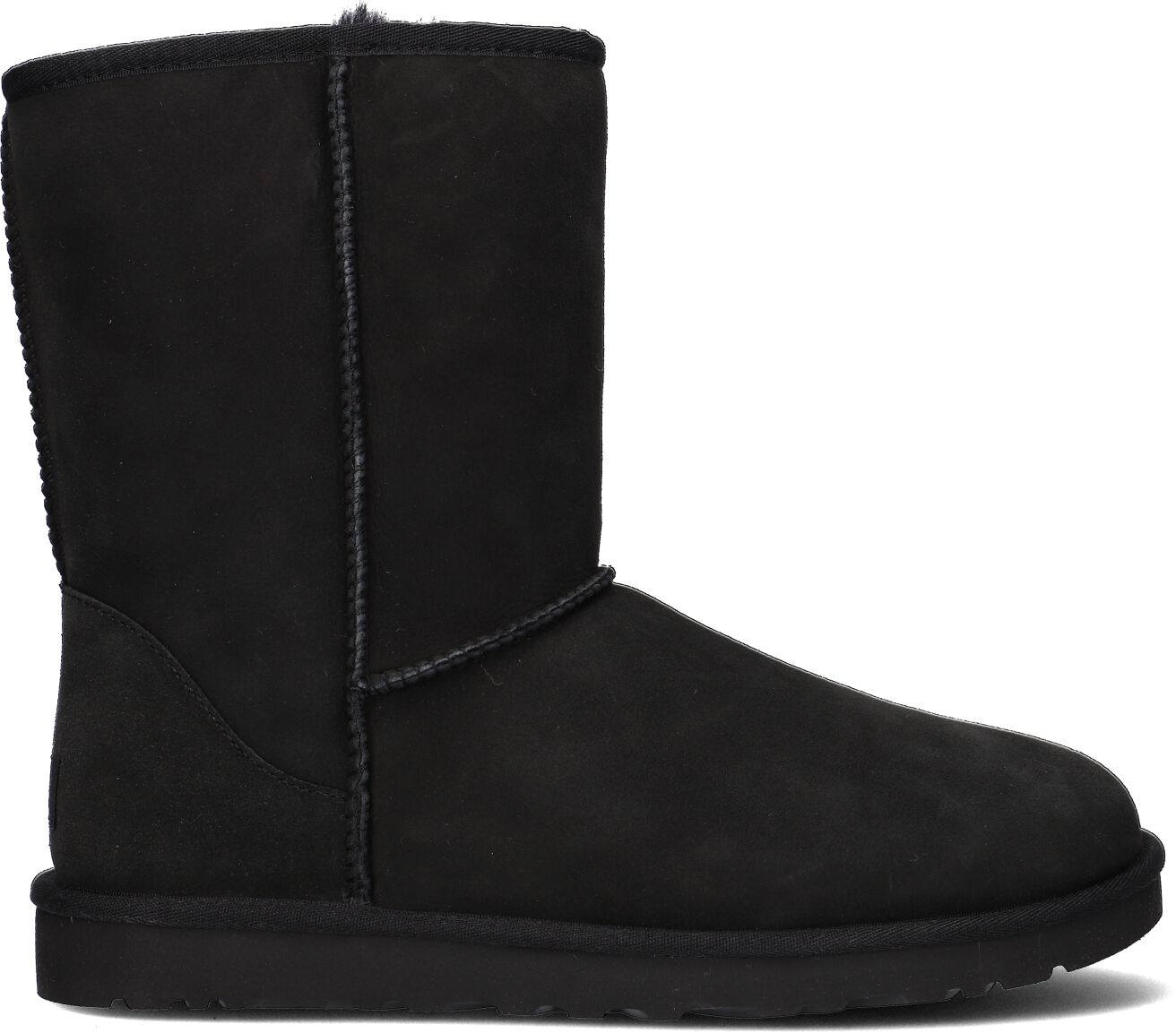 UGG Vachtlaarzen Heren M Classic Short, Maat: 45, Materiaal: Suède, Kleur: Zwart