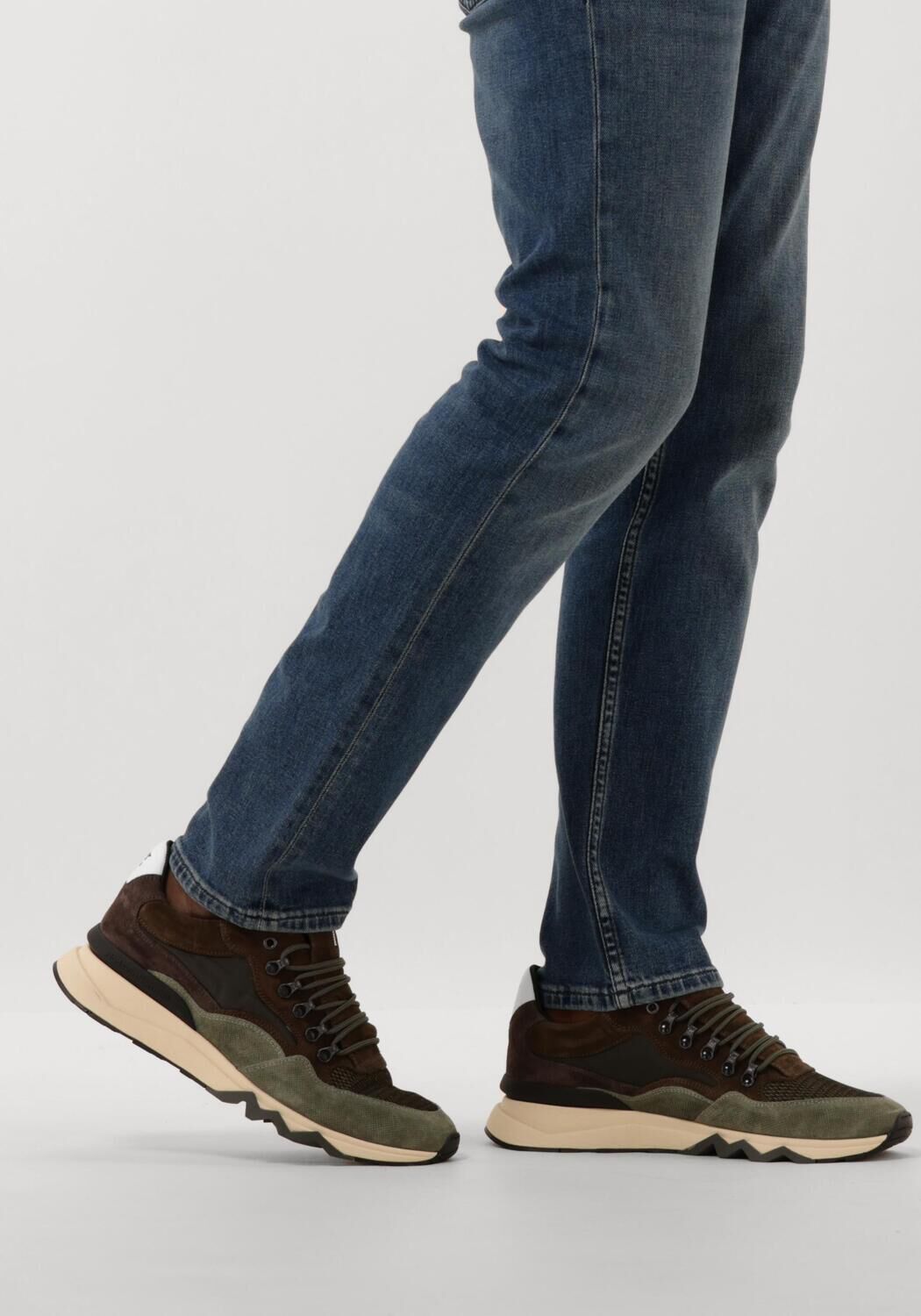 Groene FLORIS VAN BOMMEL Lage sneakers SFM-10135 DE ZAGER - large